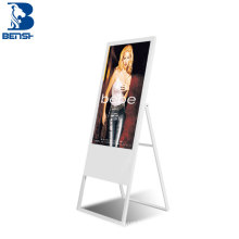 43 inch Shopping center portable floor standing vertical digital signage enclosure